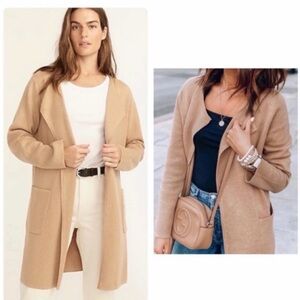 Women's JCrew Juliette Tan Open Front Cardigan